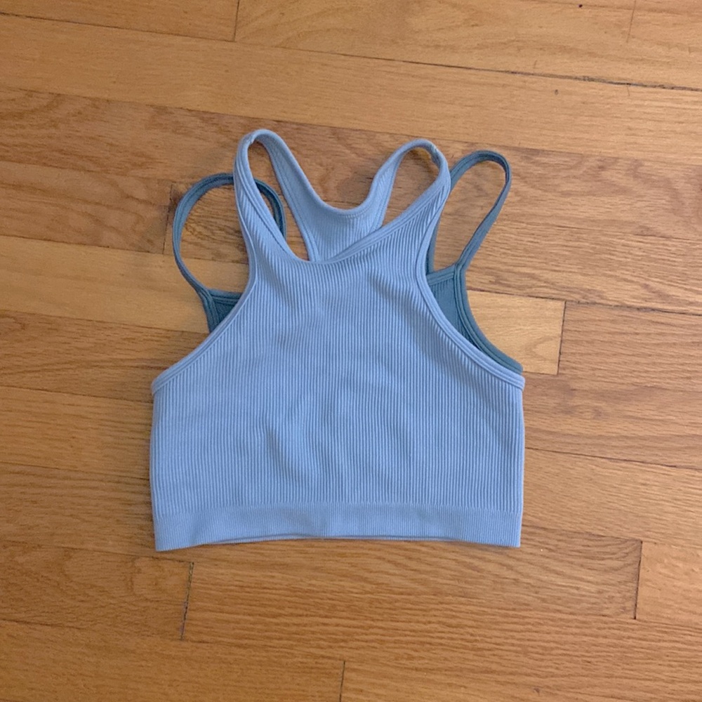 free people blue bra top